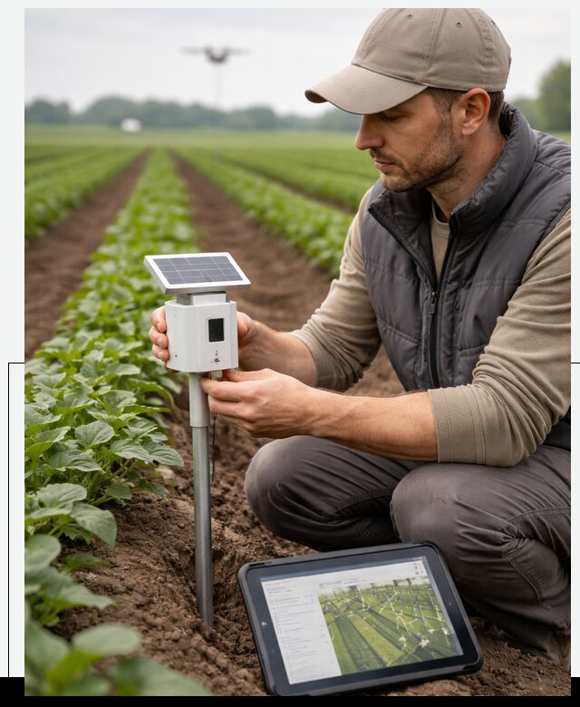 IoT мониторинг сельскохозяйственных полей и контроля в Канске