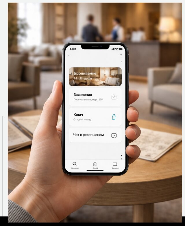 Мобильное приложение для гостей отеля в Канске, управление сервисом